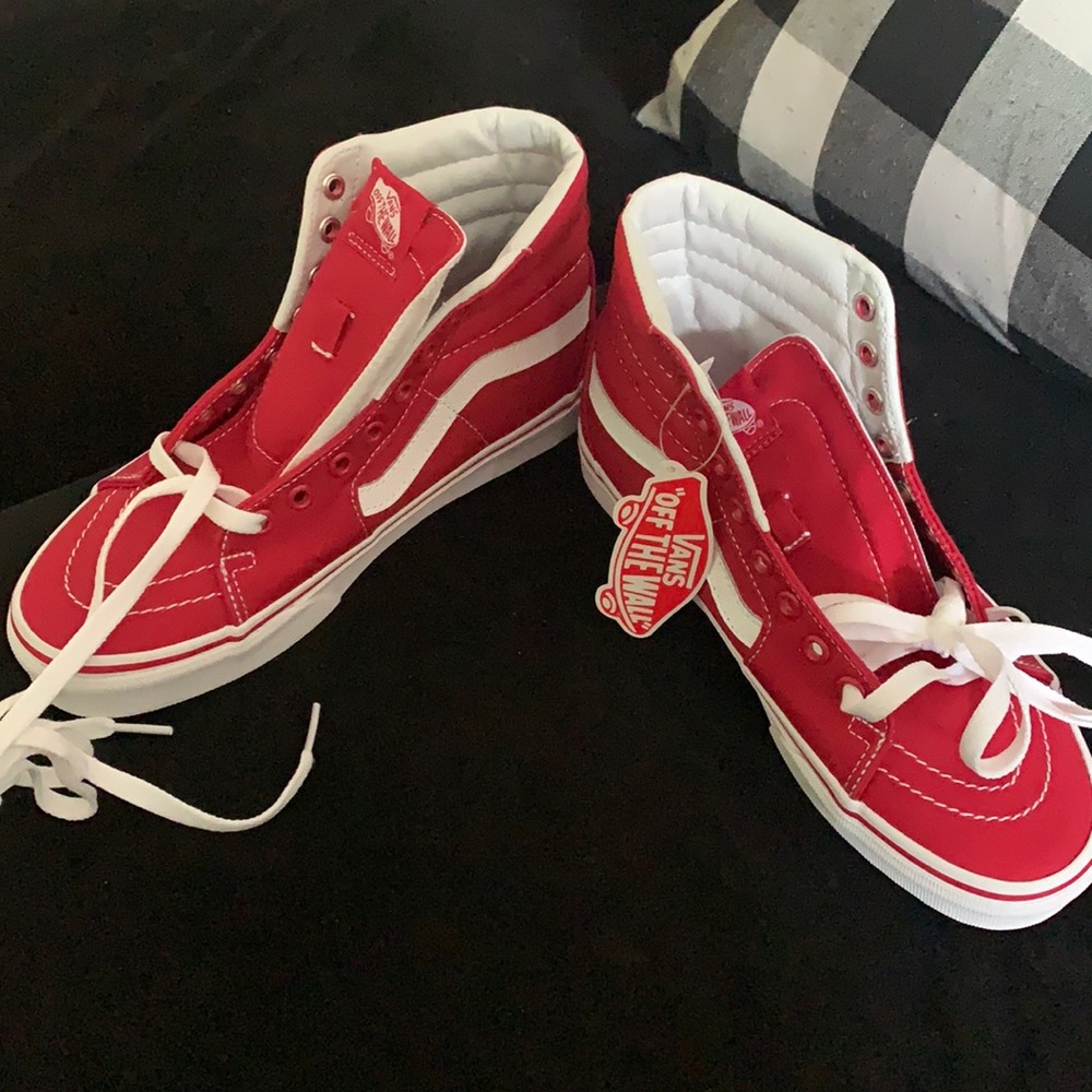 VANS Red high top sneakers